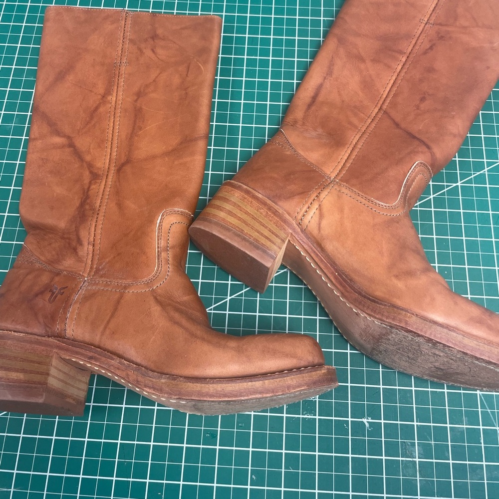 Frye Campus Boots 7.5 Saddle